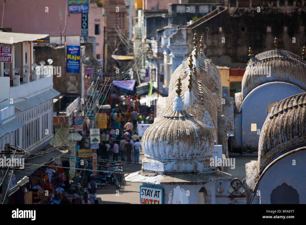 Sadar Bazar in Pushkar India Stock Photo Alamy