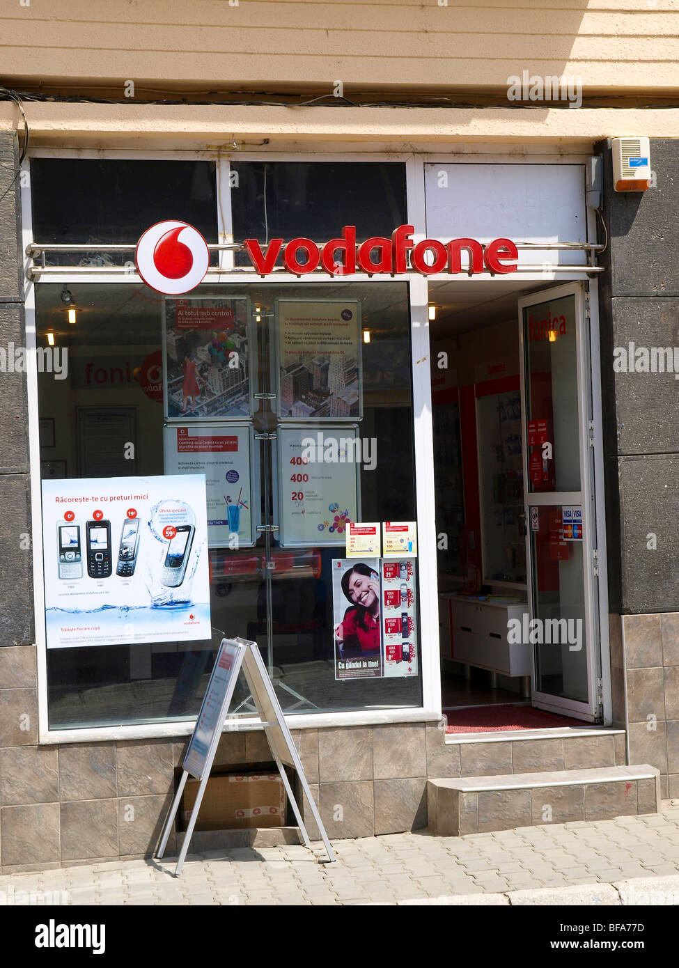 Sighisoara, vodafone Stock Photo