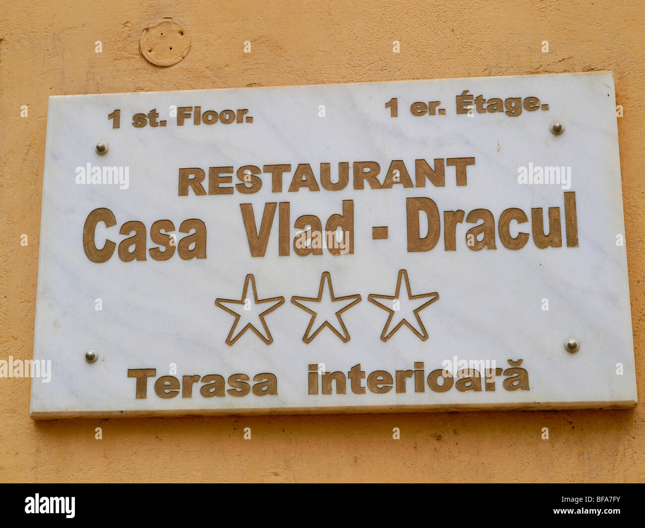 Sighisoara, Casa Vlad Dracul Stock Photo