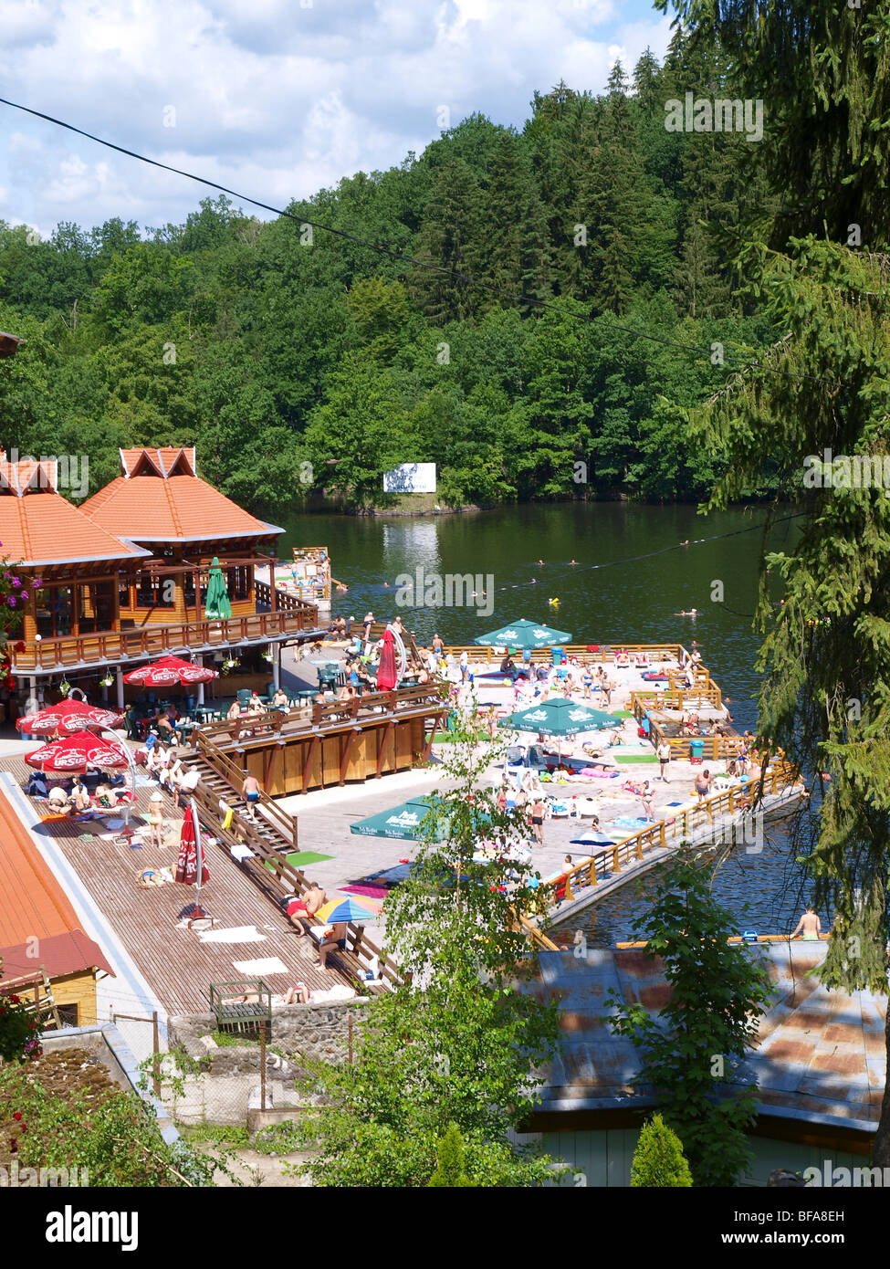 spa Sovata, Lacul ursu, bear lake Stock Photo - Alamy