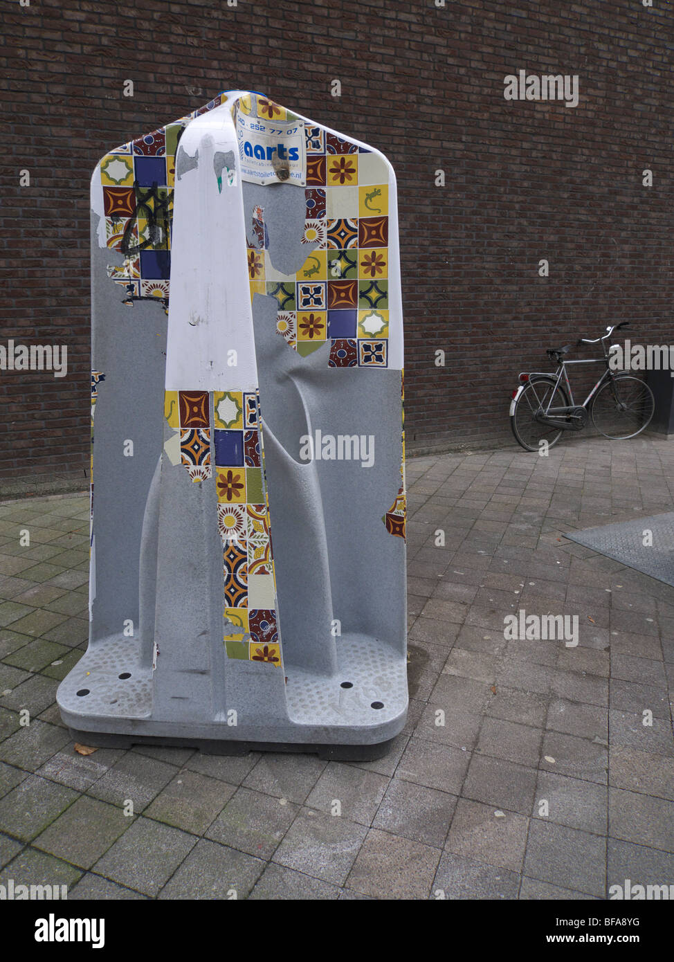 A public urinal in Eindhoven, the Netherlands. Stock Photo