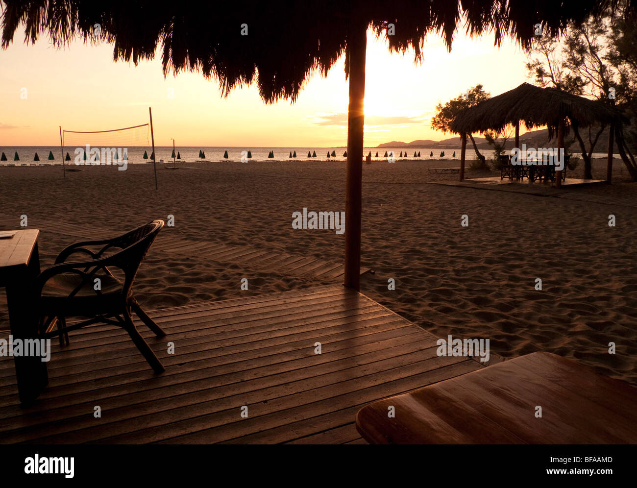 At Paleochora's beach. Stock Photo