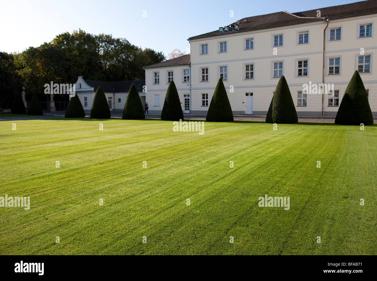 Grass at the Castle Bellevue, Berlin, Germany Stock Photo