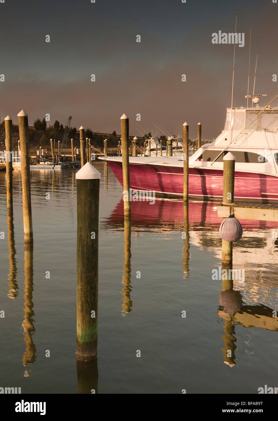 Boats at their moorings, Manteo, North Carolina Stock Photo Alamy