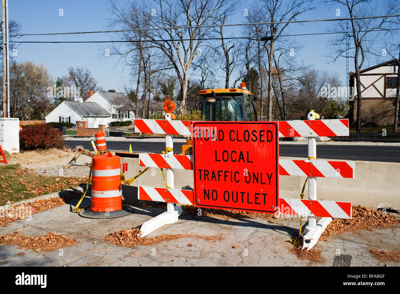 Road Closed Sign Stock Photo Alamy