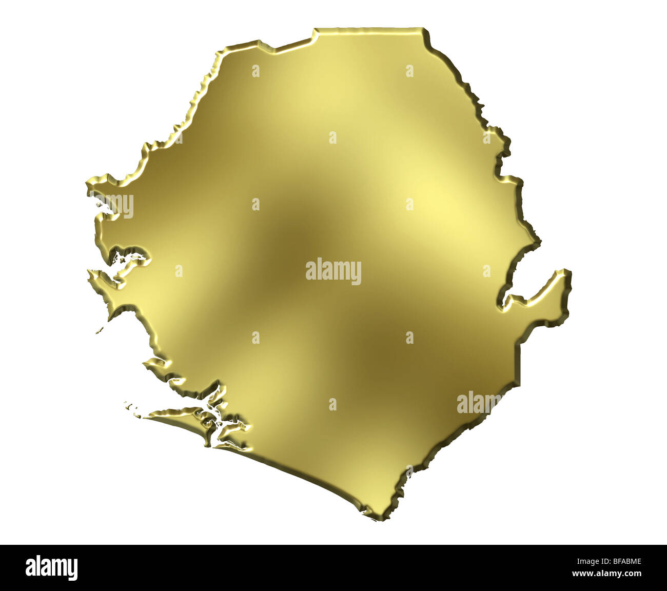 Map of sierra leone hi-res stock photography and images - Alamy