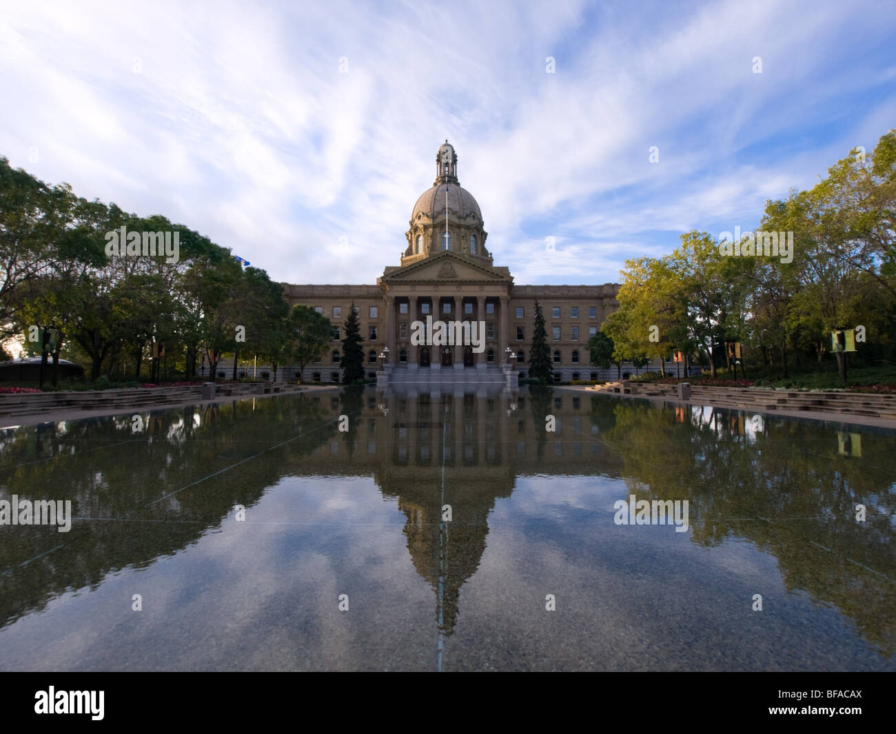 The Alberta Legislature Building in Edmonton, Canada. Stock Photo
