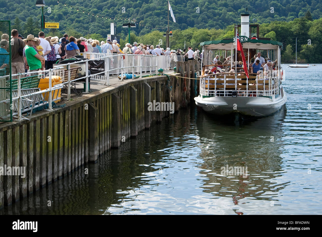 A passenger boat on Lake Windermere, Cumbria Stock Photo Alamy