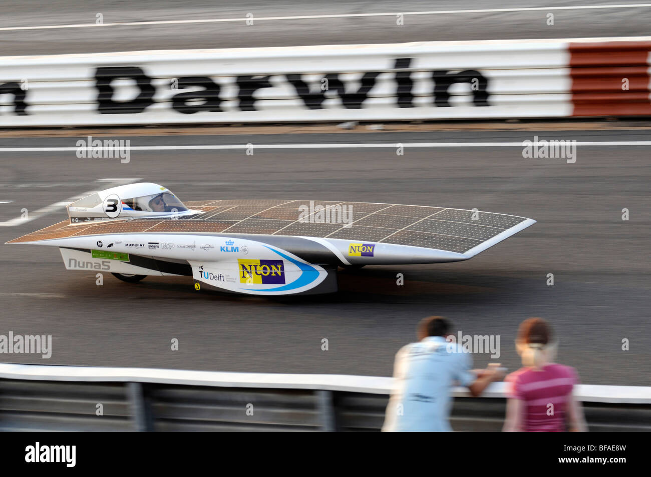 Dutch solar racing car Nuna 5 sponsored by enegry giant Nuon