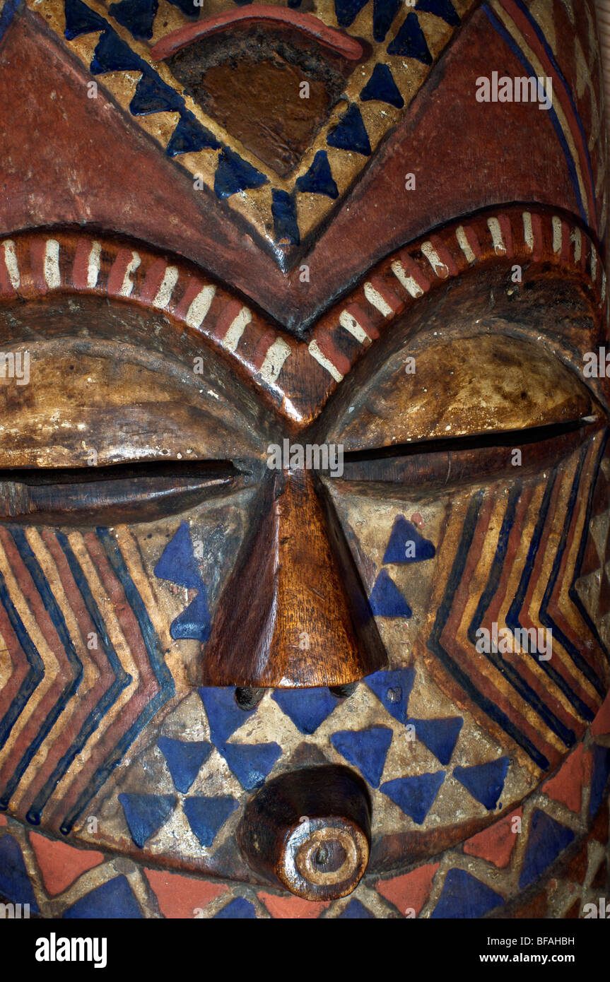 Close up of a KUBA (Congo) dance mask Stock Photo Alamy