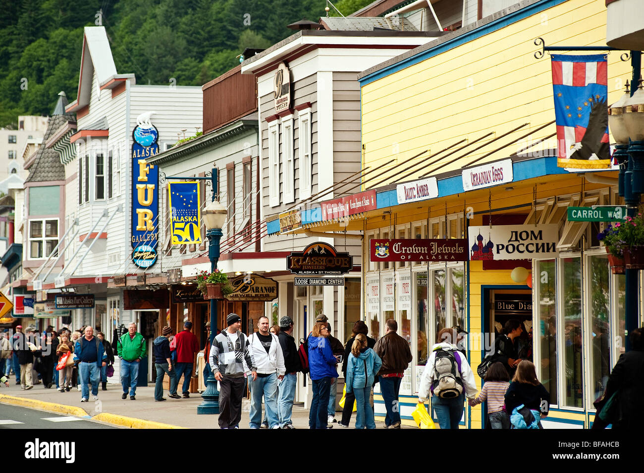 Downtown, Juneau, Alaska, USA Stock Photo