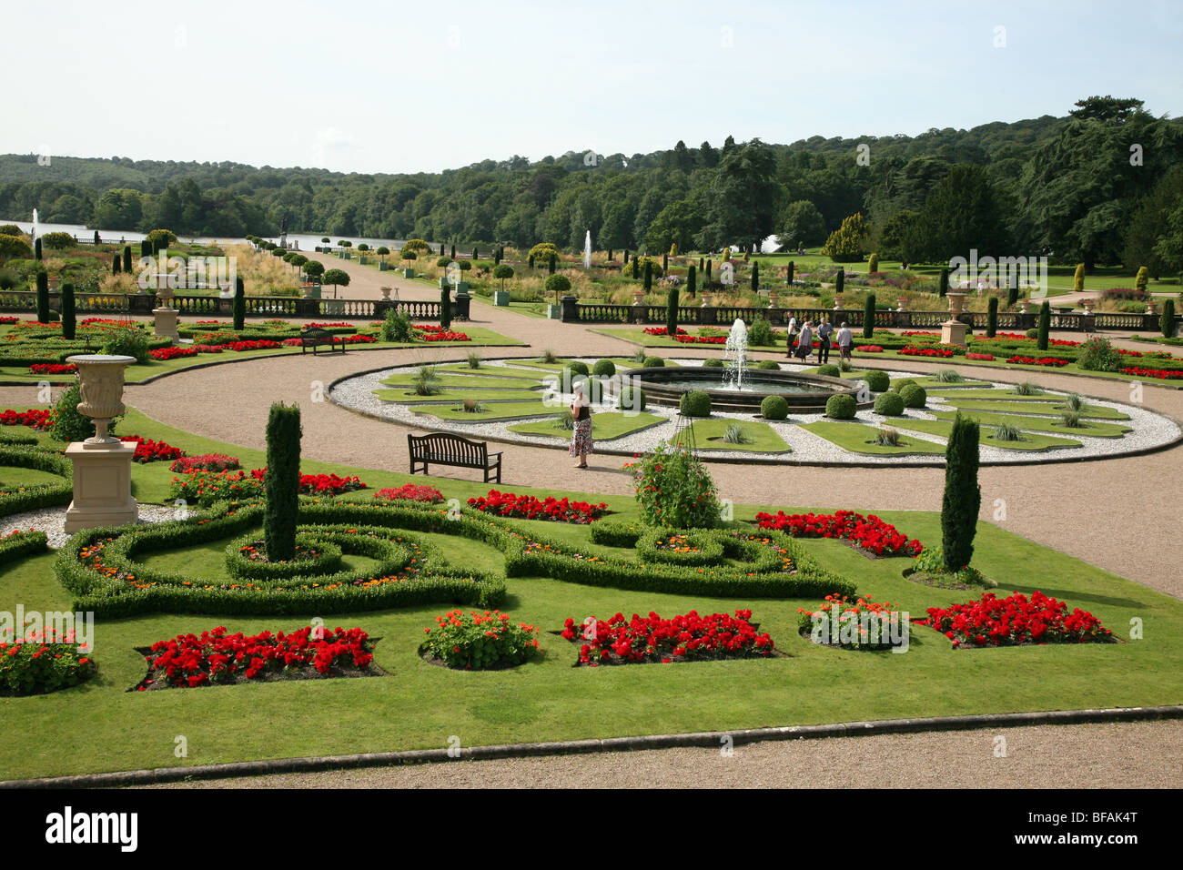 The restored Italianate Garden at Trentham Gardens, StokeonTrent