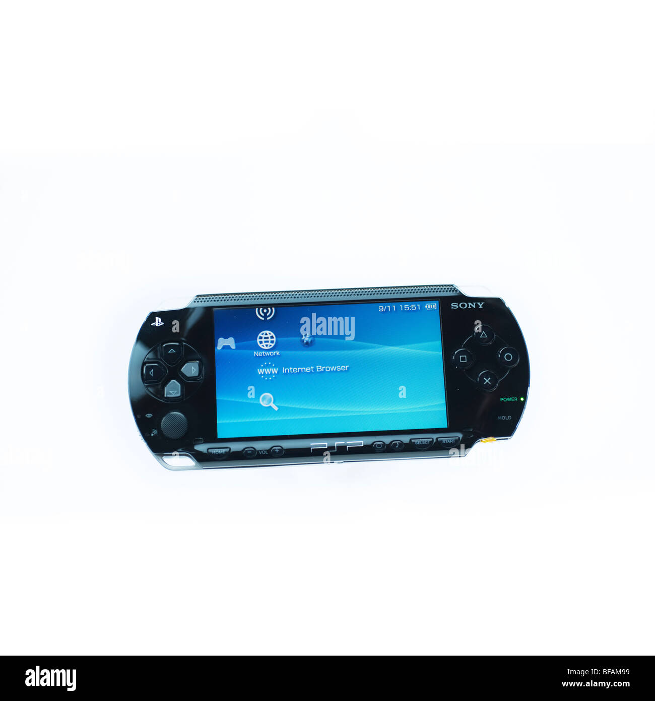 Sony psp with internet browser access Stock Photo