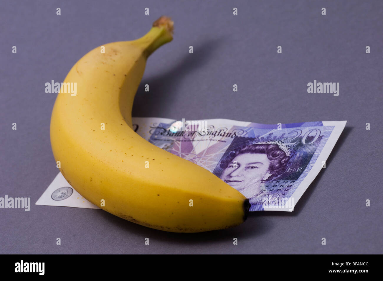 Banana and money Stock Photo Alamy