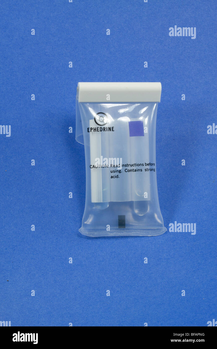 Drug test kit. Law enforcement use these to field test narcotics. Test
