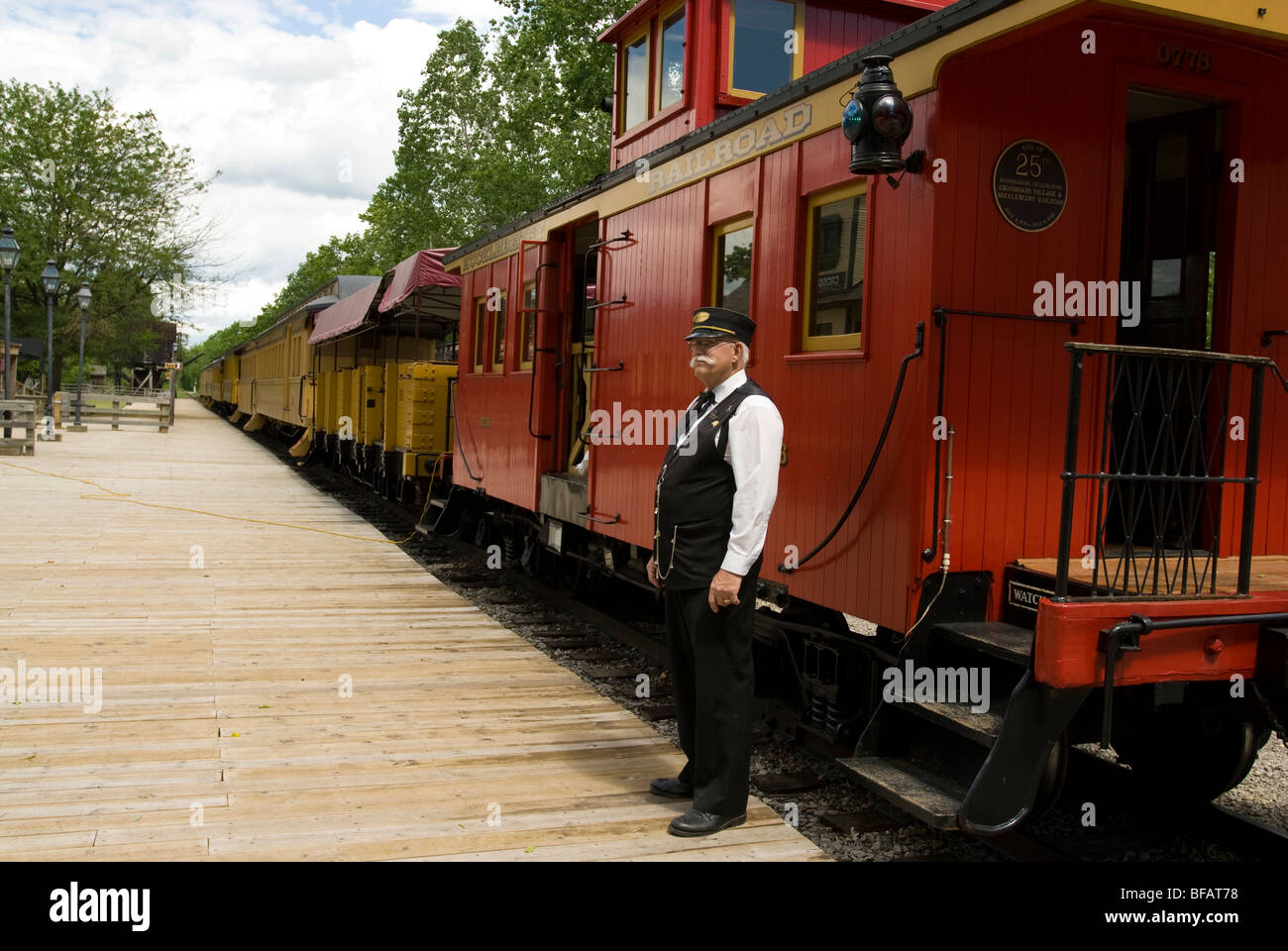 Huckleberry Railroad and Crossroads Village, Flint, Michigan, United States of America Stock Photo
