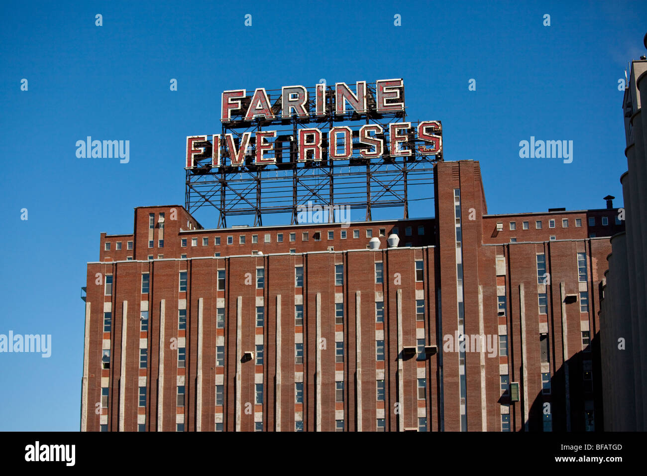 Farine Five Roses Sign in Montreal Canada Stock Photo - Alamy