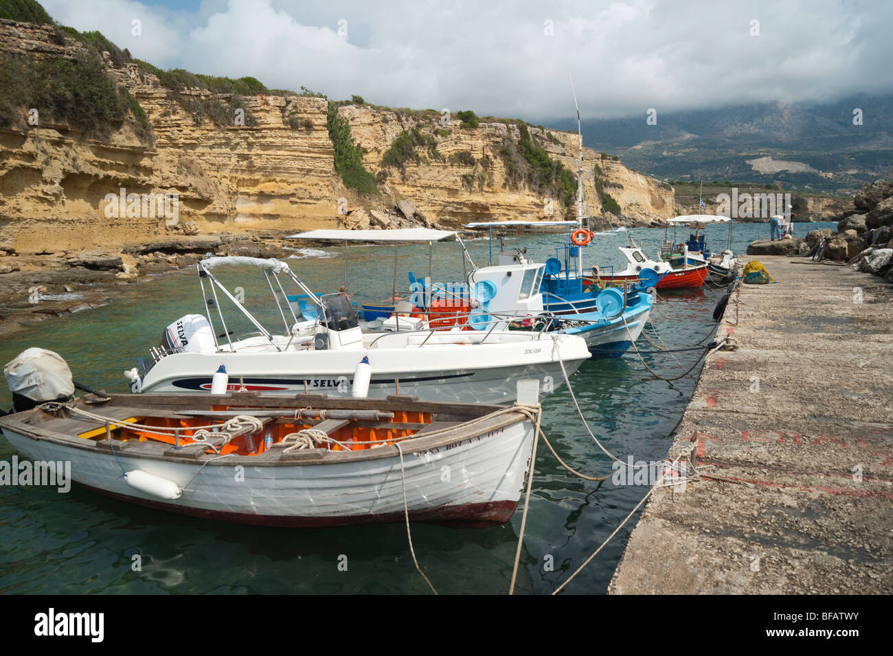 Kefalonia Pessada fishing village and ferry terminal for Zakynthos