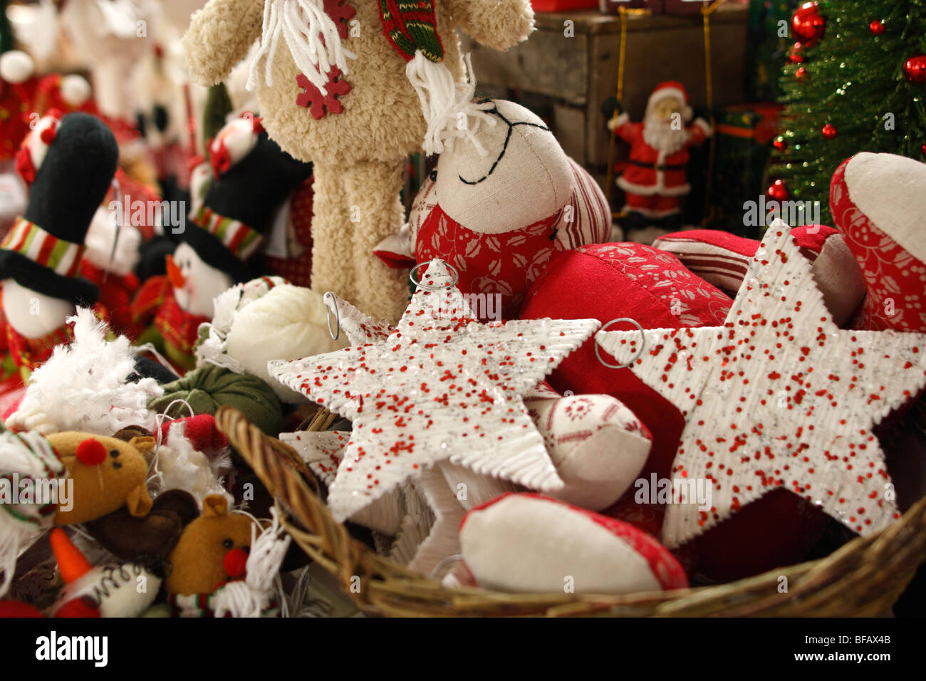 Christmas. figures and decorations stars Stock Photo