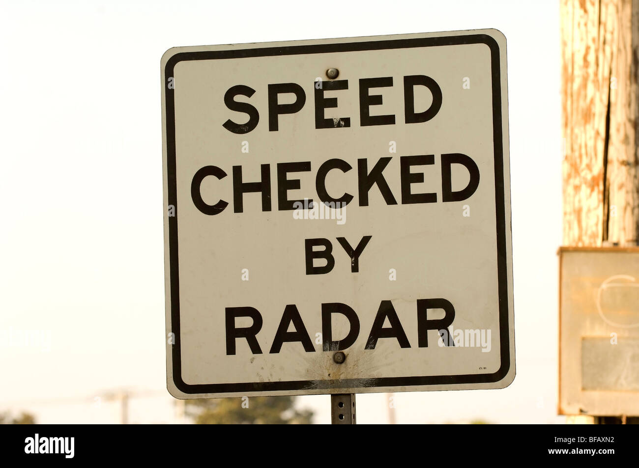 Speed checked by radar hi-res stock photography and images