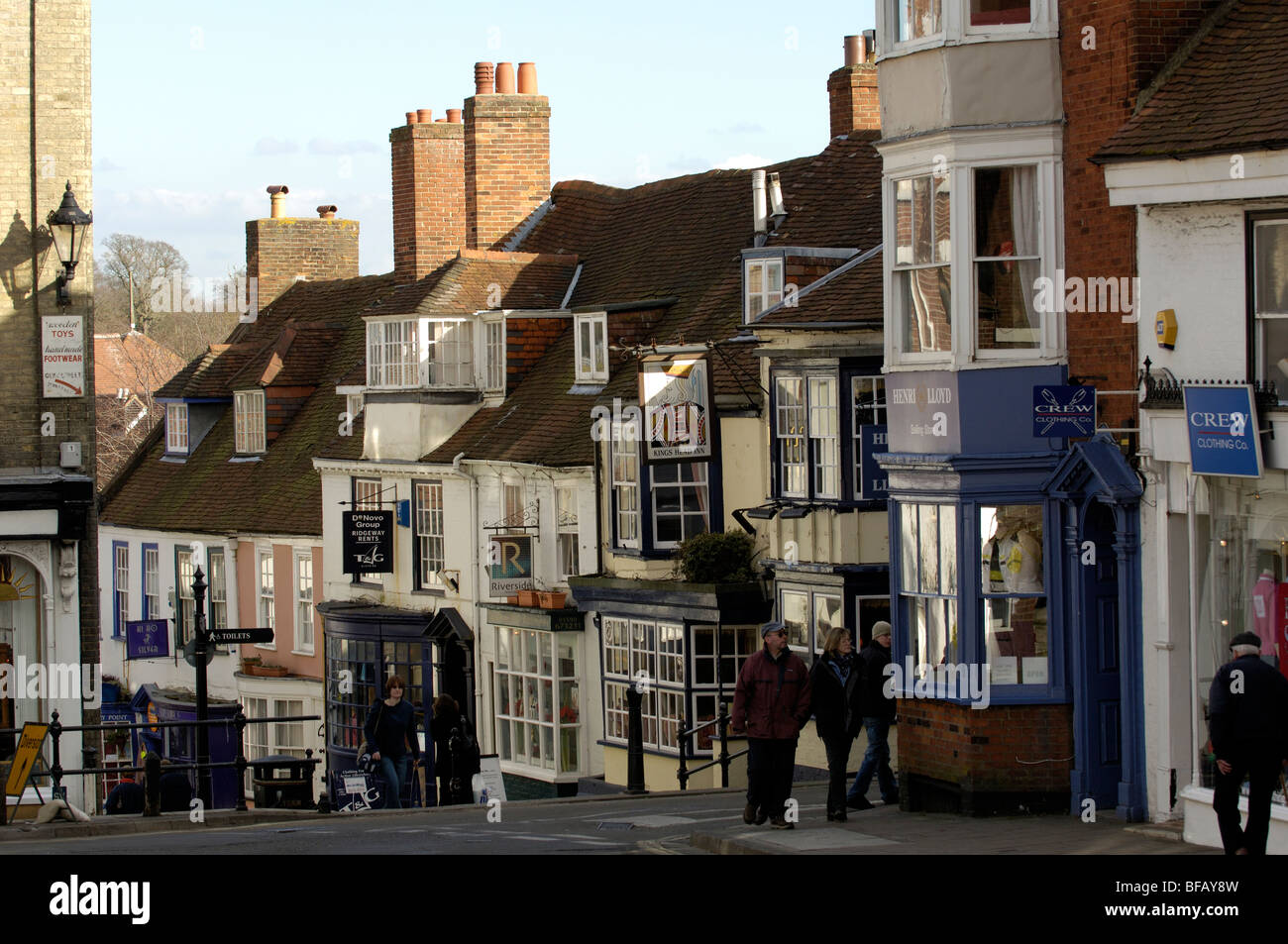Lymington, New Forest, Hampshire, England, UK ; view of South side of