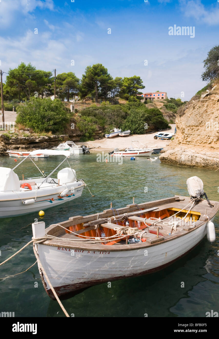 Kefalonia Pessada fishing village and ferry terminal for Zakynthos