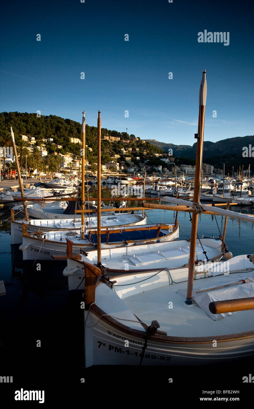 Sail boats, Port Soller, Mallorca Stock Photo Alamy