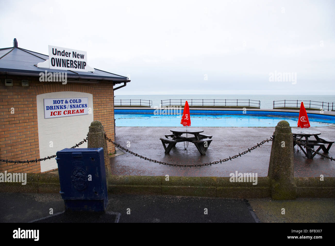 Llandudno in winter Stock Photo