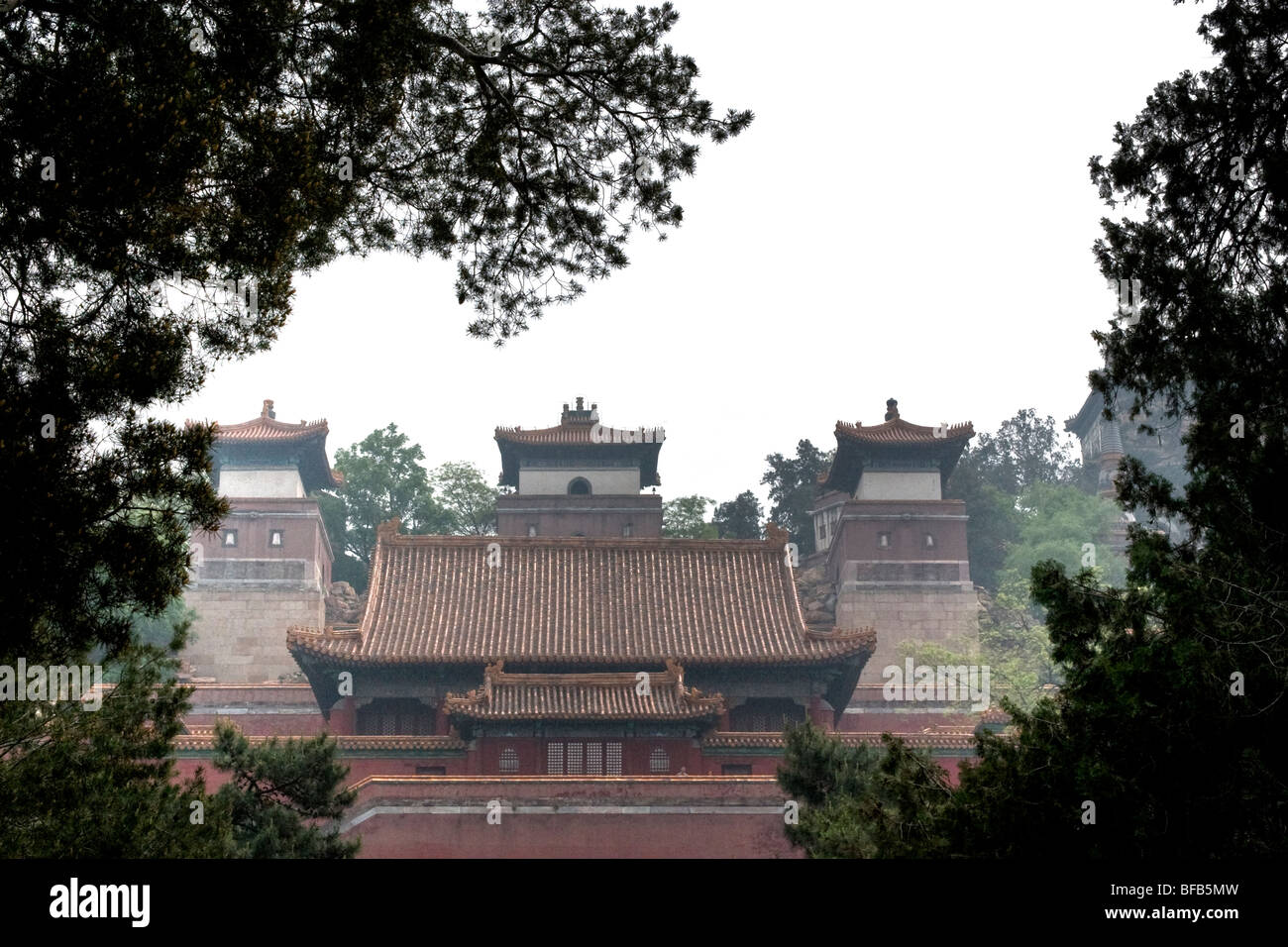 Inside the grounds of the Summer Palace and Imperial Gardens, Beijing, China Stock Photo