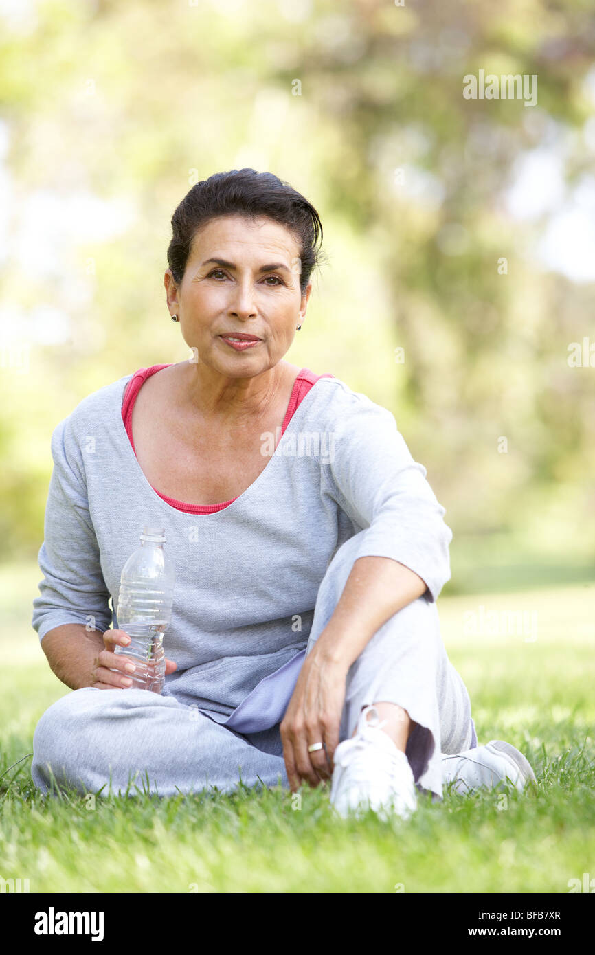 Woman resting senior hi-res stock photography and images - Alamy