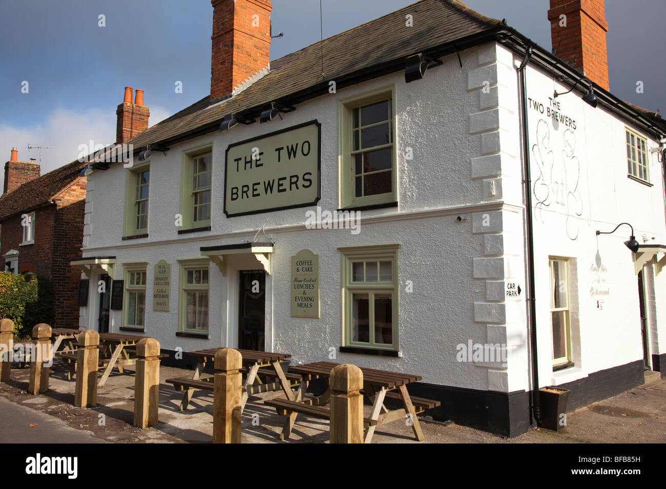 The Two Brewers Public House, 30 High Street, Shoreham, Kent, UK Stock Photo