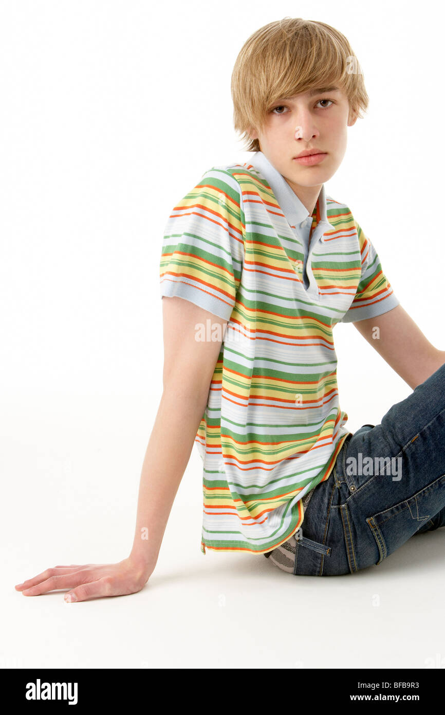 Serious boy teen cut out hi-res stock photography and images - Alamy