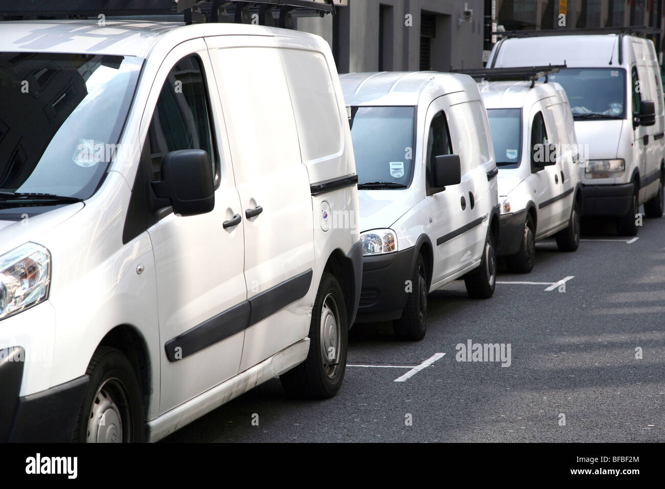 White van city centre uk hi res stock photography and images Alamy