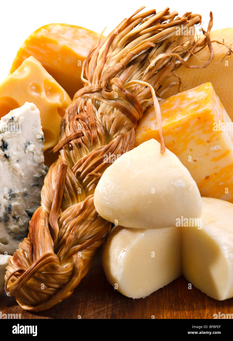 Mix dairy product cheese closeup background Stock Photo Alamy