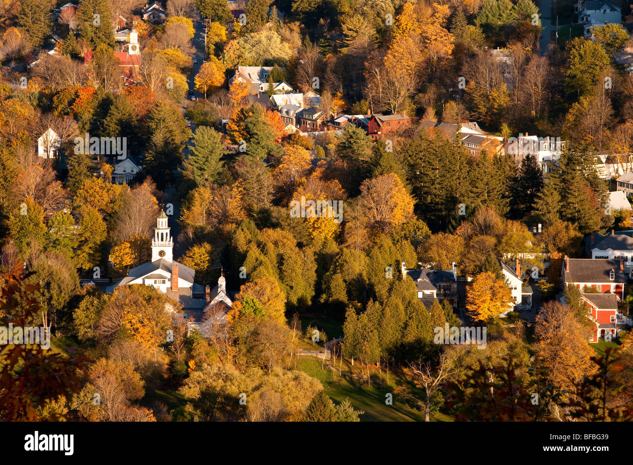 Woodstock Village Vermont High Resolution Stock Photography and Images
