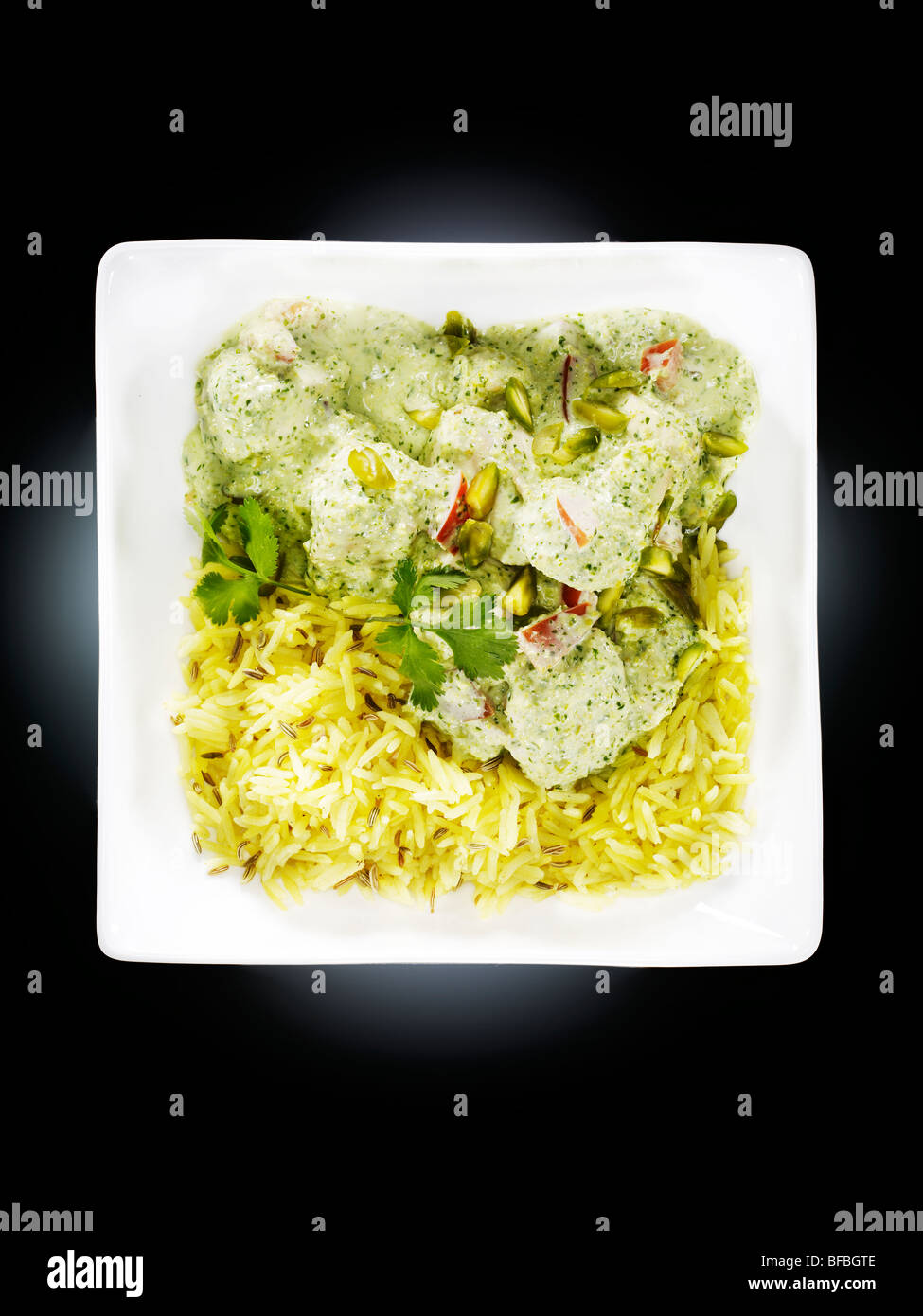 Pistachio curry Stock Photo