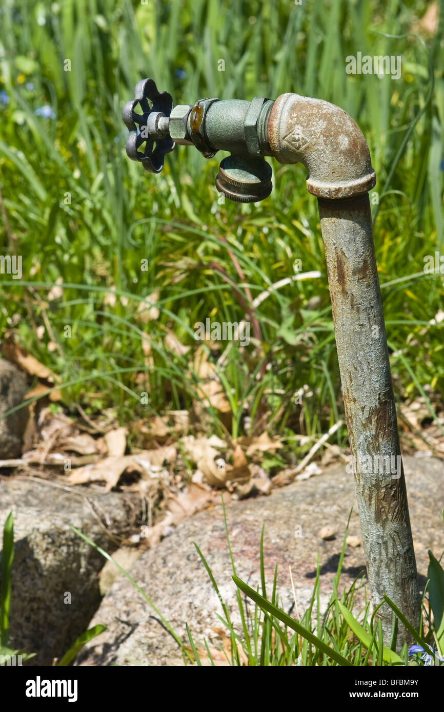 outdoor garden faucet Stock Photo Alamy