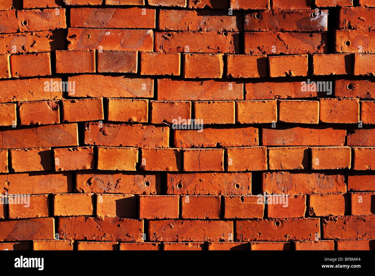 Red bricks background Stock Photo Alamy