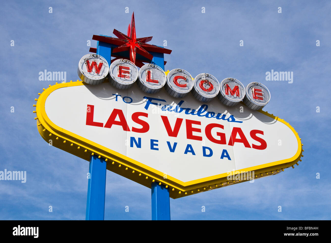 Las Vegas Welcome Sign Stock Photo
