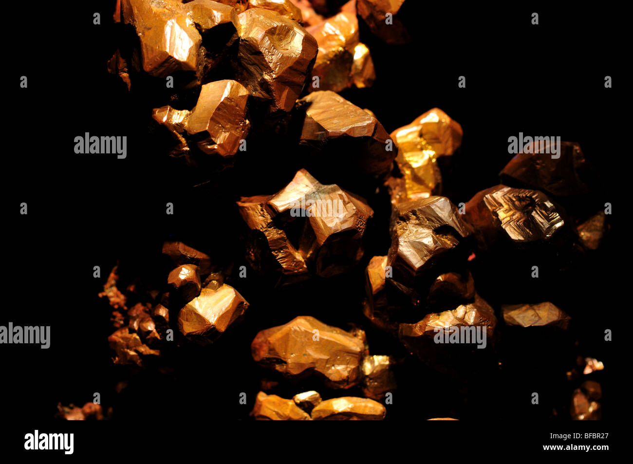 Crystals of cuprite, copper oxide (CuO2 Stock Photo Alamy