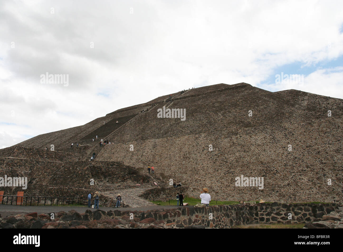 Archaeological zone of Teotihuacan in Mexico. Stock Photo