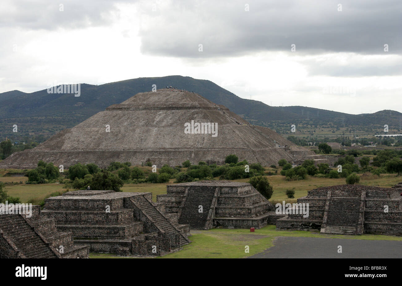 Teotihuacan, archaeological zone of Mexico. Stock Photo