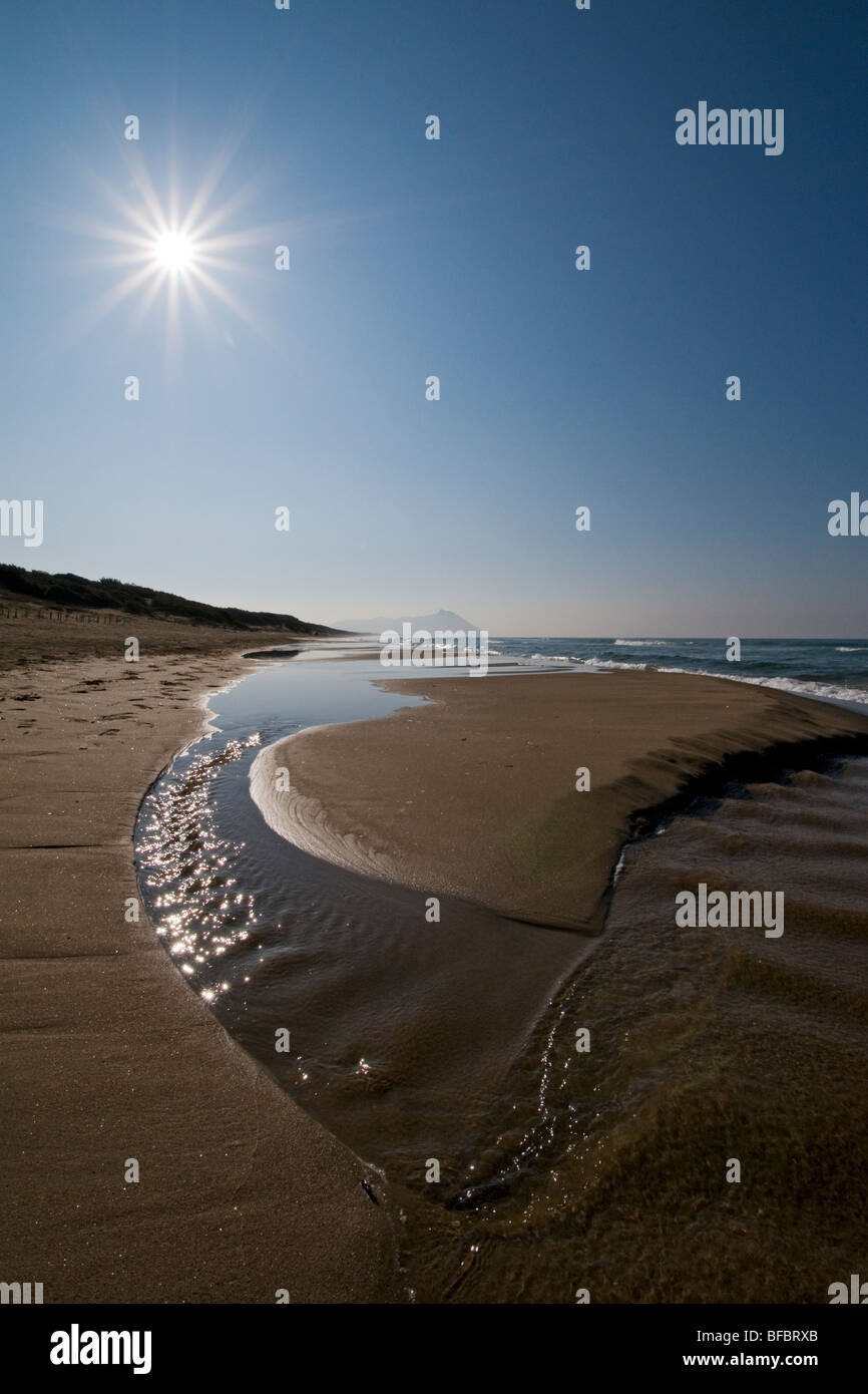 coastal landscape of the national park of Circeo in Italy Stock Photo