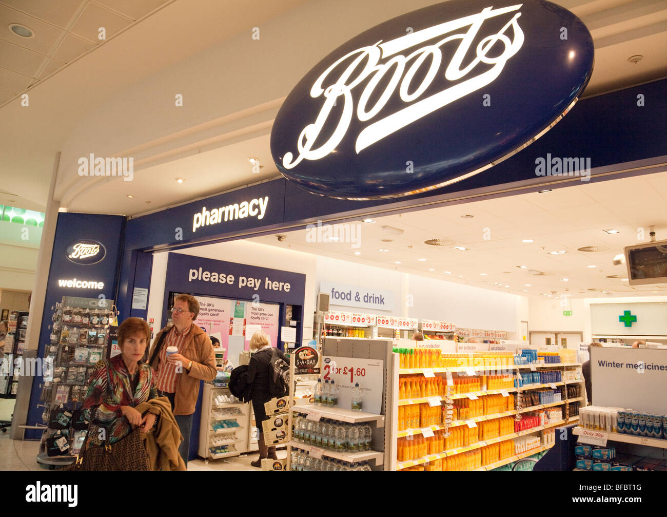 Boots the Chemist store in departures; terminal one, Heathrow airport,  London UK Stock Photo - Alamy