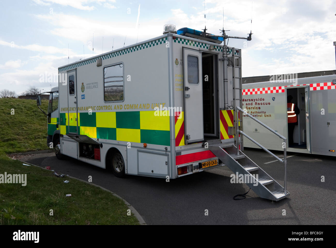 Emergency Paramedic Command and Control Unit Stock Photo