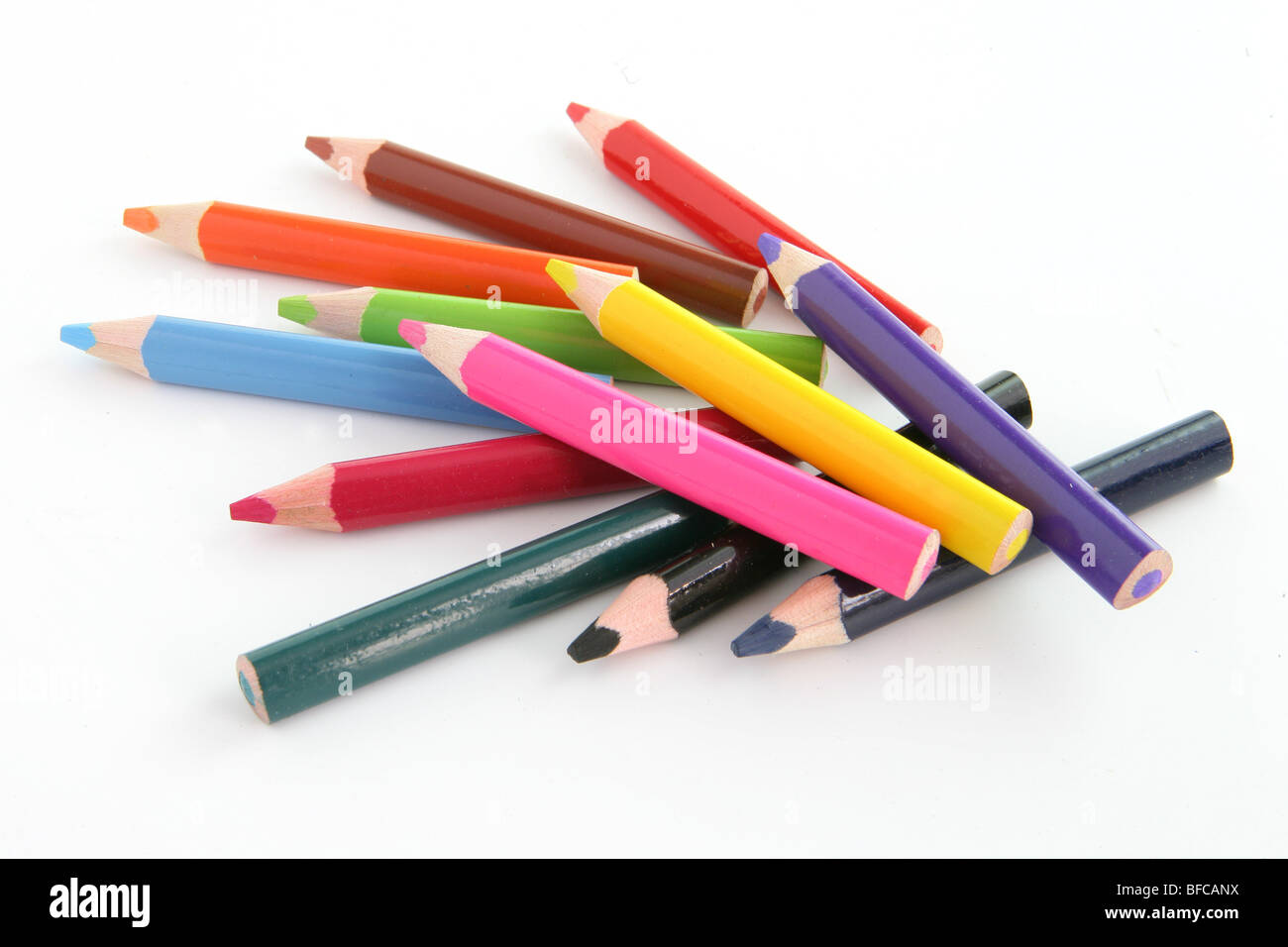 crayons of different colors Stock Photo Alamy
