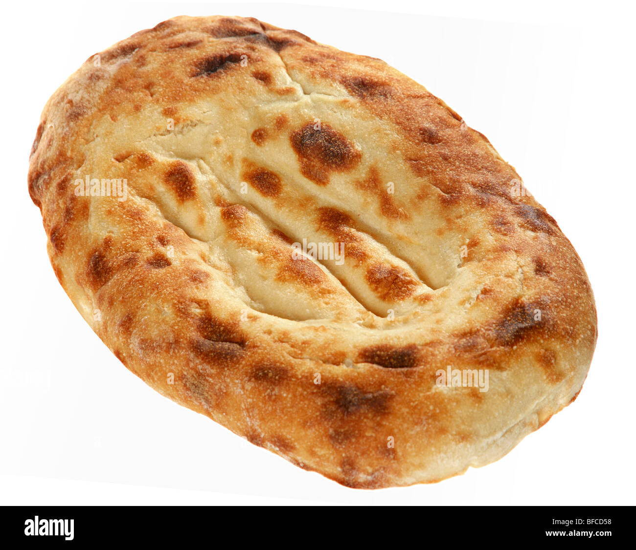 Bread east food detail on white background Stock Photo