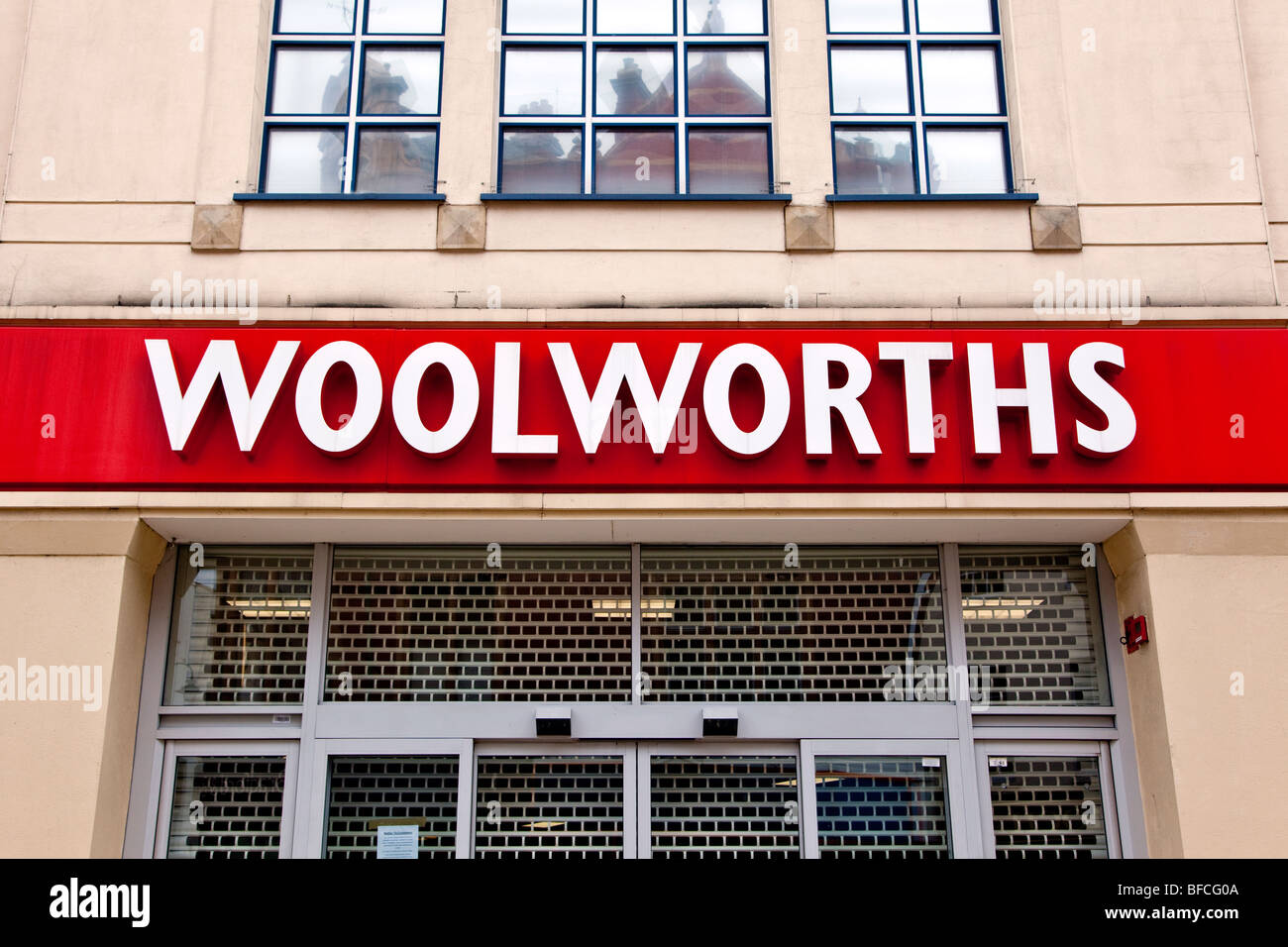 A closed Woolworths Cheltenham England Great Britain United Kingdom UK