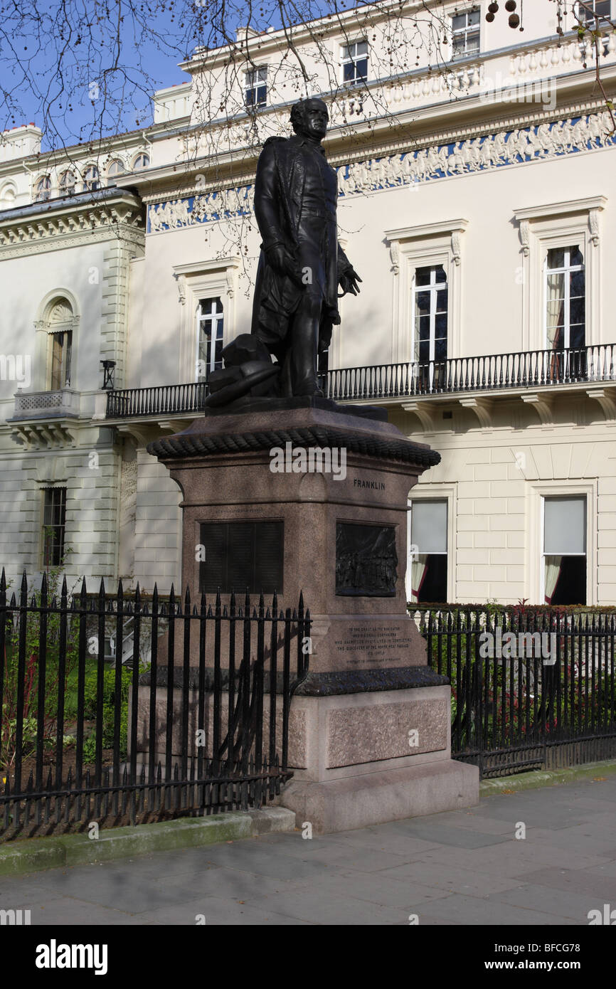 Statue of John Franklin sculpted by Mathew Noble, situated in Stock