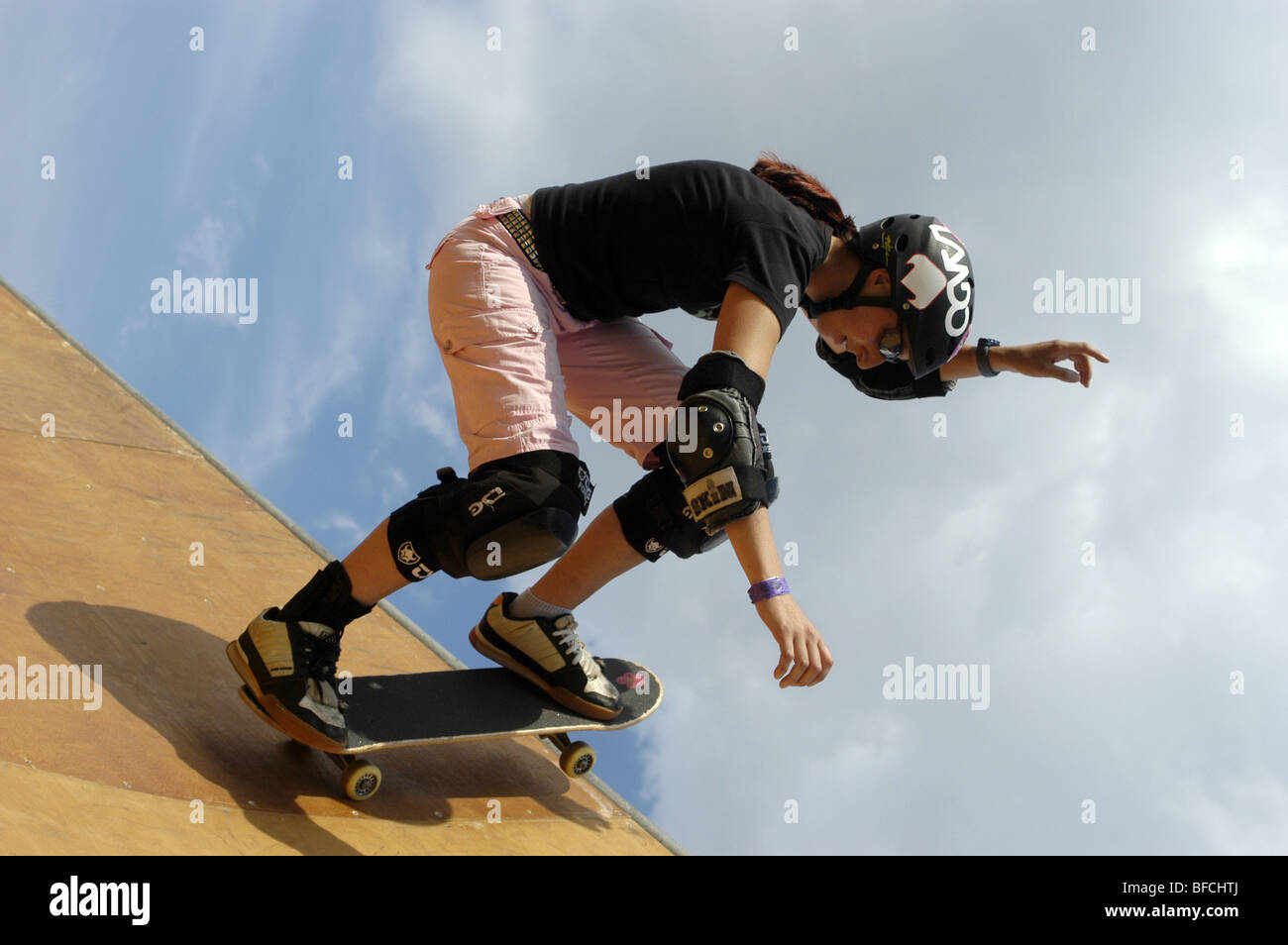 Skate board riders Stock Photo